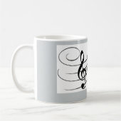 音符のコーヒー・マグ コーヒーマグカップ (左)