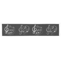 音符のテーブルのランナー