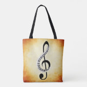 音符のトートバック トートバッグ (裏面)