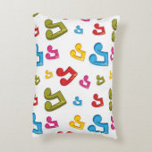 音符のパターン アクセントクッション (裏面(縦))