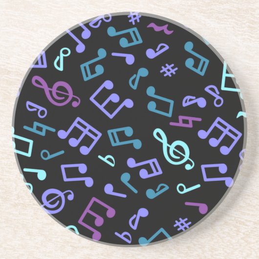 音符のパターン コースター (正面)