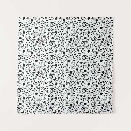 音符のパターン タペストリー (正面)