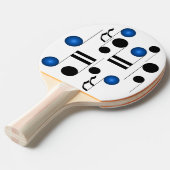 音符のミュージシャン音楽卓球のギア 卓球ラケット (正面アングル)