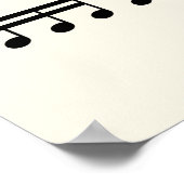 音符の値に関する音楽理論ポスター ポスター (角)