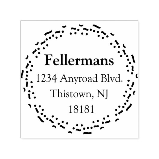 音符の円 セルフインキングスタンプ (デザイン)