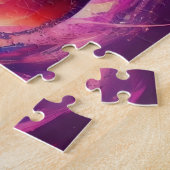 音符の出たエレキ来ュギター ジグソーパズル (側面)