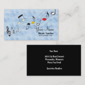 音符の名刺 名刺 (正面/裏面)