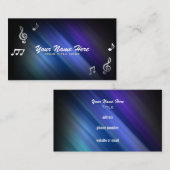 音符の名刺 名刺 (正面/裏面)