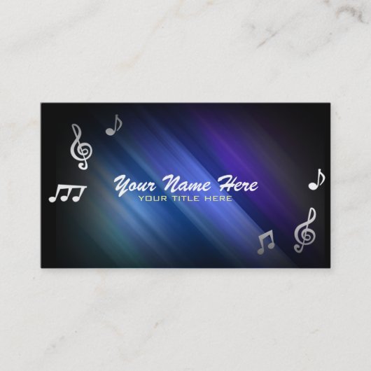 音符の名刺 名刺 (正面)