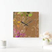 音符の壁時計 スクエア壁時計 (ホーム)