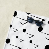 音符の多く ビーチタオル (インサイチュ)