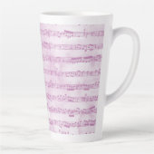 音符の水色 カフェラテマグ (右)