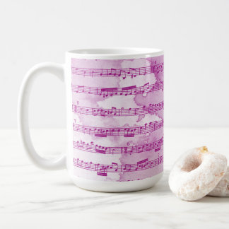 音符の水色 コーヒーマグカップ