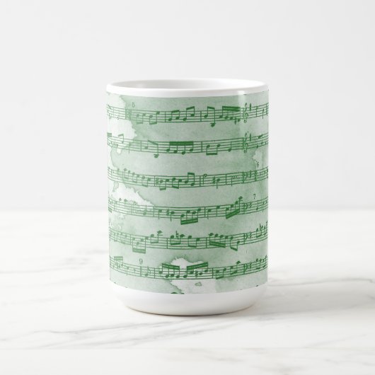 音符の水色 コーヒーマグカップ (中央)