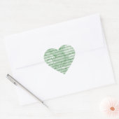音符の水色 ハートシール (封筒)