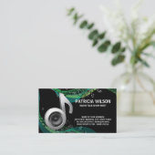 音符の背景 | サブウーファーの名刺 名刺 (スタンド正面)