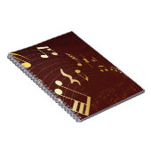 音符の背景 ノートブック (右側)