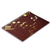 音符の背景 ノートブック (左側)