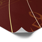 音符の背景 ポスター (角)