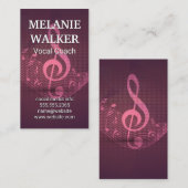 音符の背景 名刺 (正面/裏面)