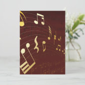 音符の背景 招待状 (スタンド正面)