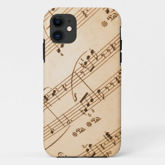 音符の背景 Case-Mate iPhoneケース (裏面)