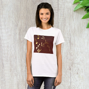 音符の背景 Tシャツ