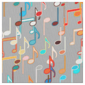 音符は-数々のな中型の灰色を印刷します ファブリック (クローズアップ)