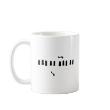 音符を備えた白黒ピアノキーボード