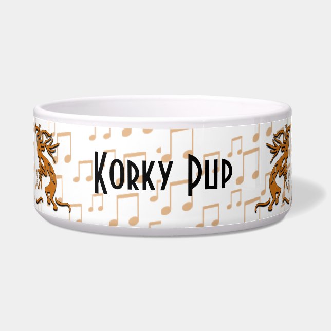 音符を持つ踊りのココペリのMerrymaker ボウル (正面)
