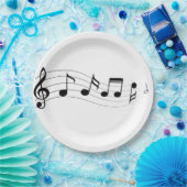 音符カスタマイズパーティープレート ペーパープレート (パーティー)
