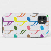 音符カラフルのパターン Case-Mate iPhoneケース (裏面(横))