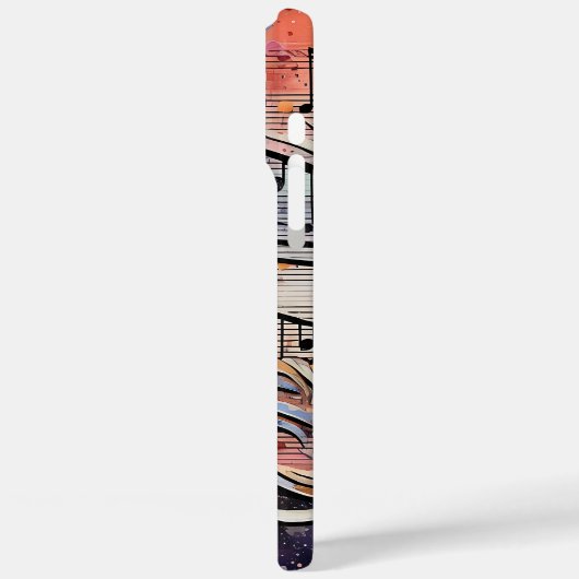 音符カラフル Case-Mate iPhoneケース (裏面 / 左)