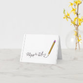 音符カード カード (黄色い花)