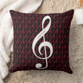 音符クレフ、 音符記号の3倍パーソナライズされた クッション (ブランケット)