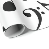 音符クール折り返し紙 ラッピングペーパー (ロールコーナー)