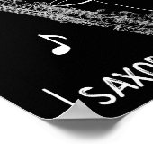 音符サックス ポスター (角)