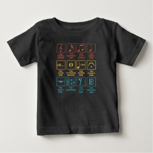 音符シンボルの定義 ベビーTシャツ