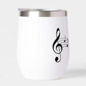 音符スコアデザイン熱ワインタンブラー (右面)