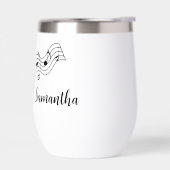 音符スコアデザイン熱ワインタンブラー (左面)