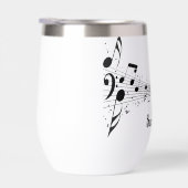 音符スコアデザイン熱ワインタンブラー (右面)