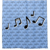 音符デザインシャワーカーテン シャワーカーテン (正面)