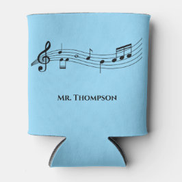 音符バンドまたは合唱団先生カスタム音楽 缶クーラー