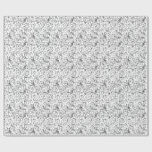 音符パターン ラッピングペーパー (フラット)