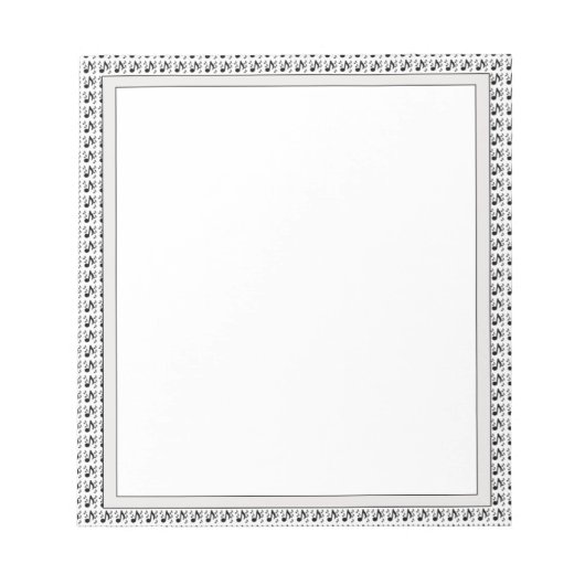 音符パッド5.5" x 6インチ – 40ページアートミュージカル ノートパッド (正面)