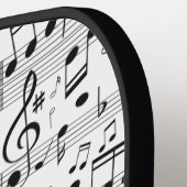 音符モノグラカスタムム ピックルボールラケット (左詳細)