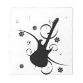 音符付きギター ノートパッド (正面)