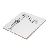 音符付きトランペットミュージシャン タイル (側面)