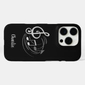 音符名前をカスタムするの電話ケース Case-Mate iPhoneケース (裏面 (横))