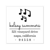 音符差出人住所スタンプ セルフインキングスタンプ (デザイン)